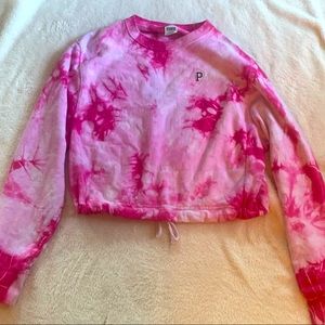 PINK crew neck with drawstring